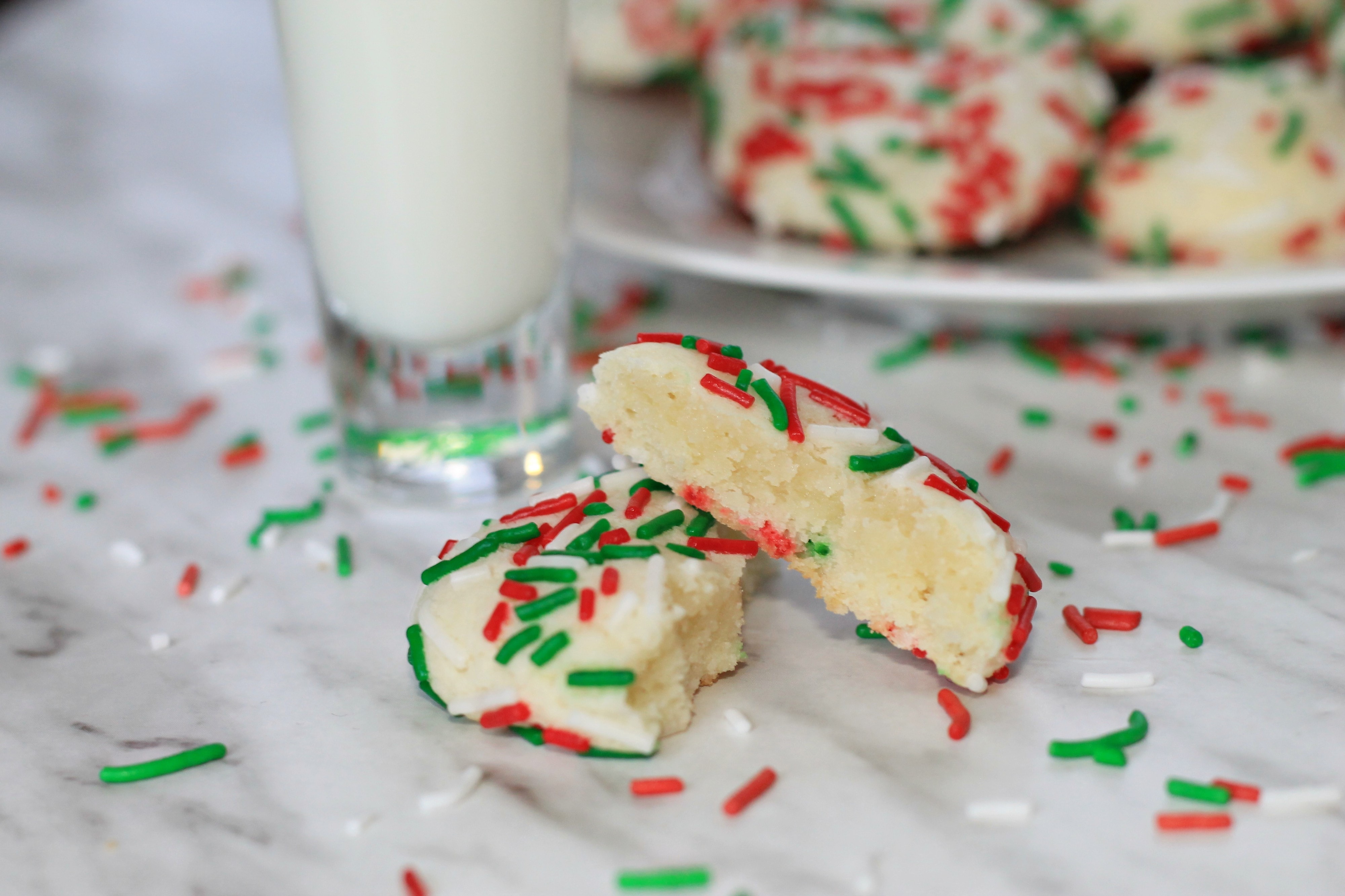 Christmas Sprinkle Cookies The Olive Blogger