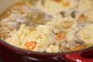 Chicken and Dumplings in Dutch Oven