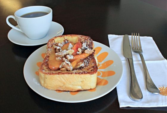 Peach Stuffed French Toast Recipe - The Olive Blogger