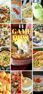 Round up of game day dips that everyone will love