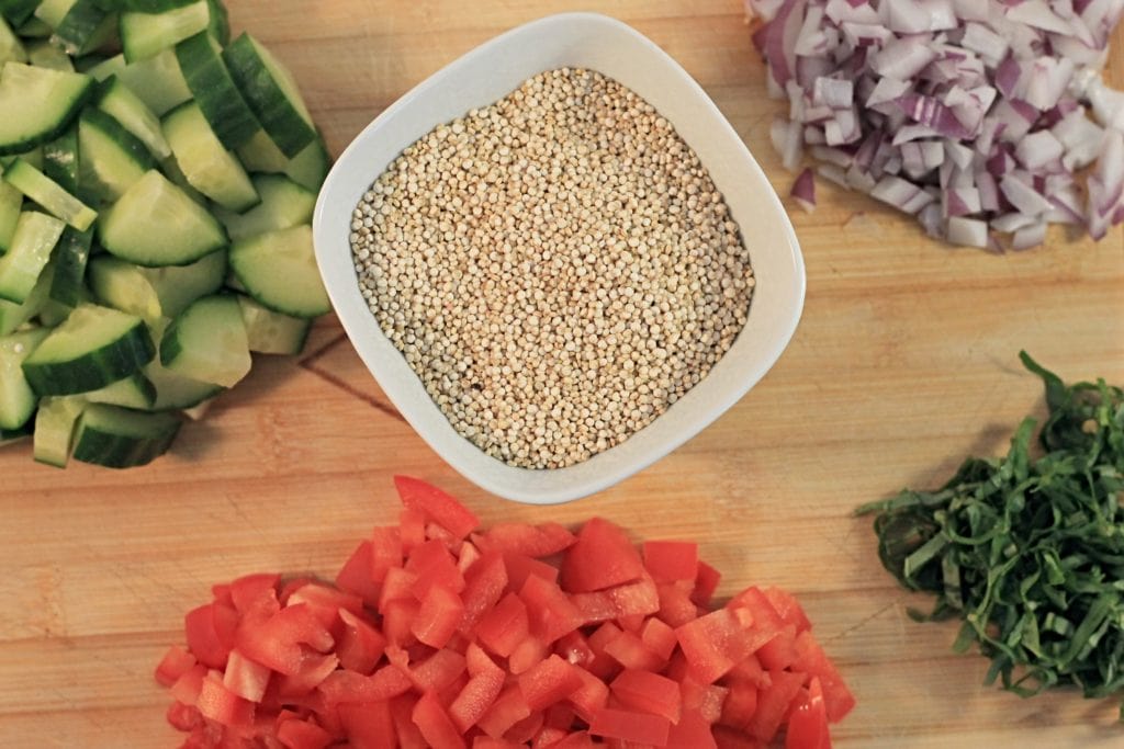  Quinoa salad ingredients