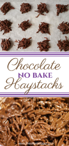 No Bake Chocolate Haystack Cookies