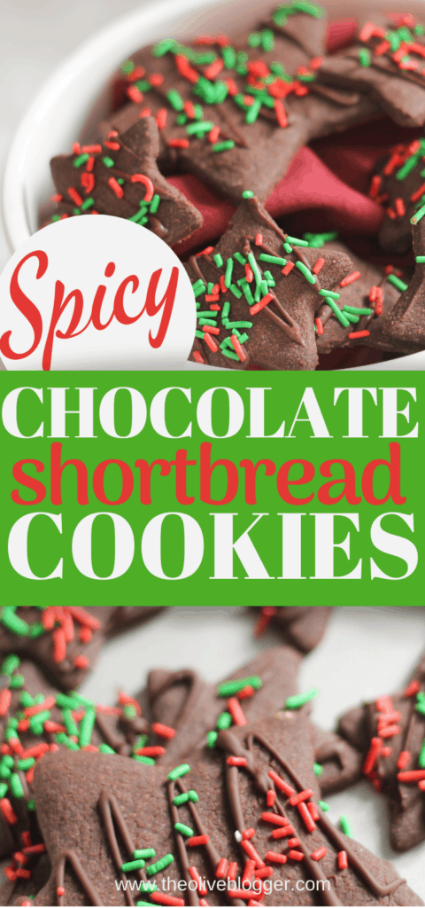 Spicy Chocolate Shortbread Cookie Stars