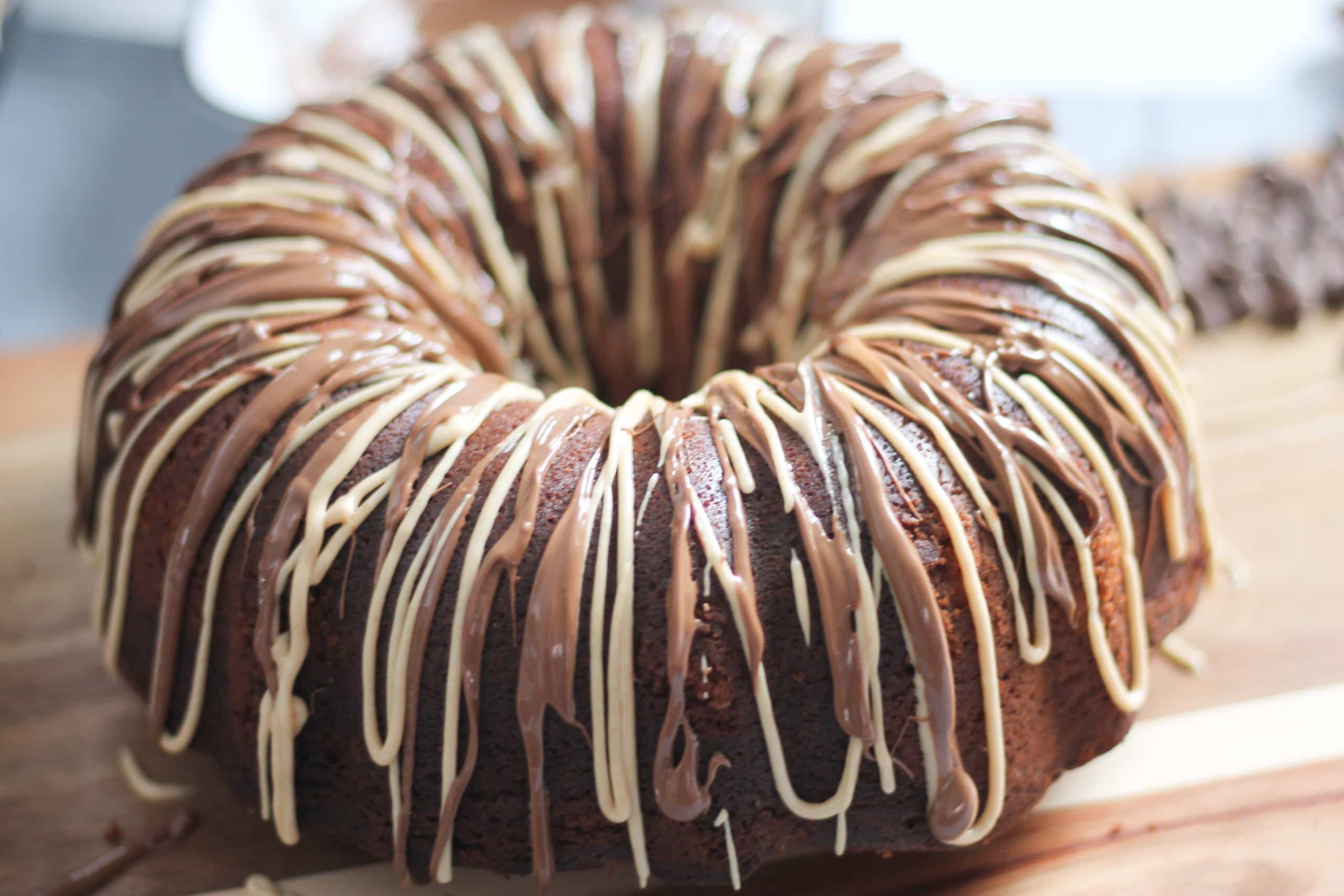 Chocolate Peanut Butter Bundt Cake | Buns In My Oven