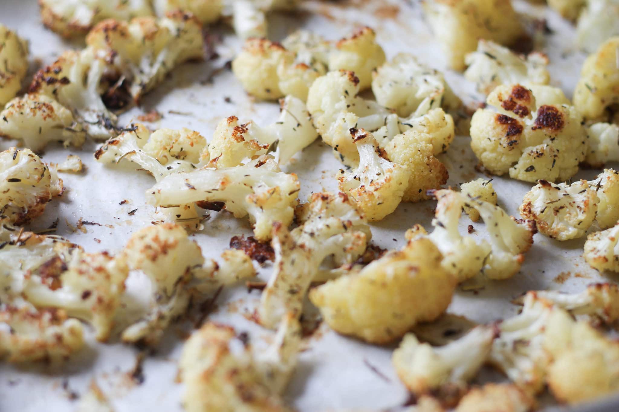 Roasted Cauliflower with Herbs - The Olive Blogger