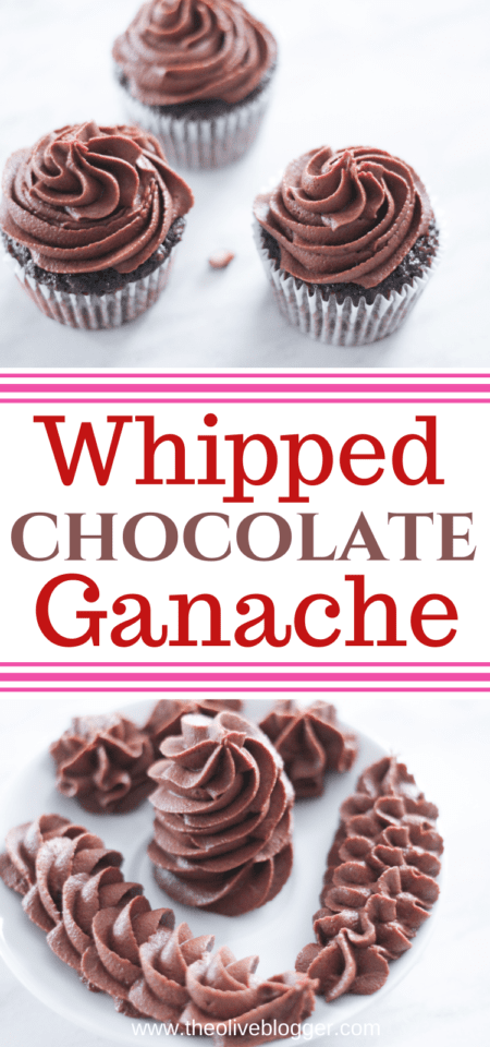 Easy Decadent Whipped Chocolate Ganache Frosting The Olive Blogger 